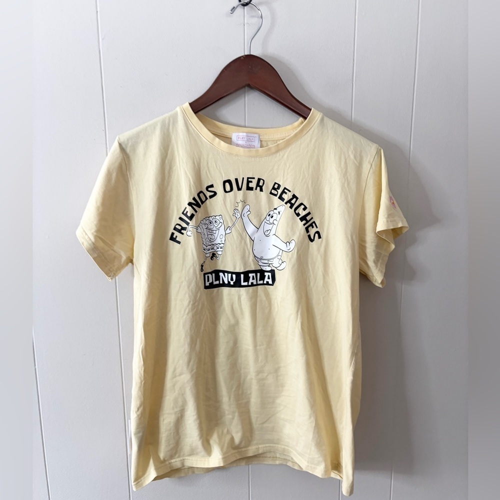 PLNY LaLa x SpongeBob friends over beaches t shirt size XS